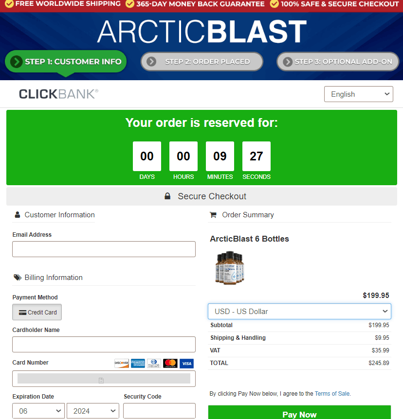 Arctic Blast supplement